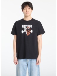 t-shirt thrasher x spitfire thrash & burn t-shirt black xl