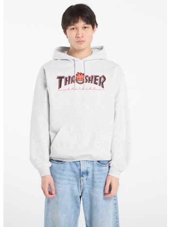 φούτερ thrasher x spitfire big head outline hoodie ash grey σε προσφορά