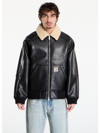 μπουφάν carhartt wip shepton jacket unisex black/ natural m