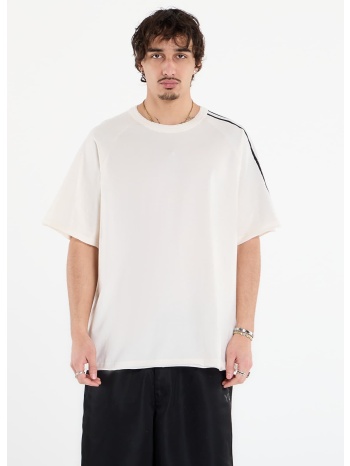 t-shirt y-3 raw edge 3 stripes short sleeve t-shirt chalk σε προσφορά