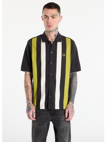 t-shirt fred perry vertical stripe polo shirt anchor grey m σε προσφορά