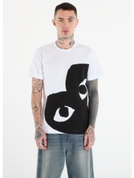 t-shirt comme des garçons play black heart tee white m