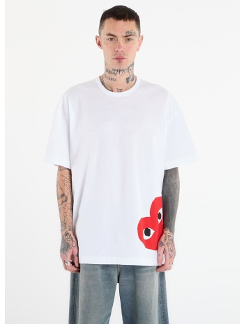 t-shirt comme des garçons play t-shirt logo print knit σε προσφορά