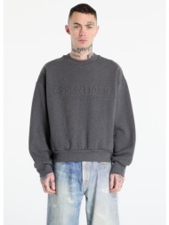 φούτερ fear of god essentials classic crewneck sweatshirt charcoal heather s