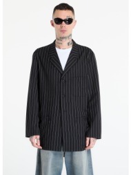 μπουφάν y-3 pinstripe refined wool chore coat black xl