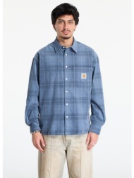 πουκάμισο carhartt wip l/s wilber shirt unisex wilber check/ velvet blue m