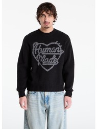 πουλόβερ human made heart knit sweater unisex black l