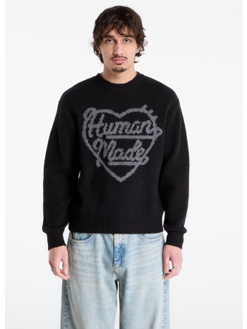 πουλόβερ human made heart knit sweater unisex black l σε προσφορά