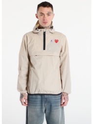 μπουφάν comme des garçons play x k-way jacket unisex beige xxl