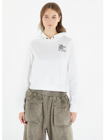 the north face coordinates crop hoodie tnf white σε προσφορά