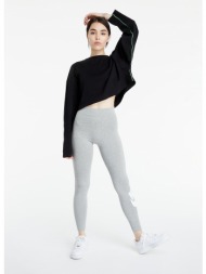 nike sportswear w essential high-rise leggings dk grey heather/ white
