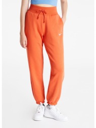 nike sportswear phoenix fleece women`s high-waisted oversized sweatpants mantra orange/ sail