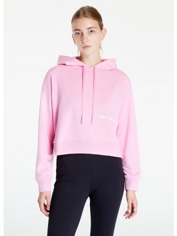 new balance essentials hoodie orbit pink σε προσφορά