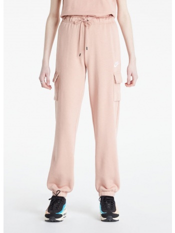 nike sportswear essential fleece cargo pants pink σε προσφορά