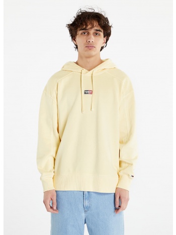 tommy jeans relaxed tiny tommy hoodie lemon zest σε προσφορά