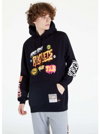 mitchell & ness slap sticker hoodie black