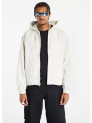 nike life men`s padded hooded jacket light bone/ white