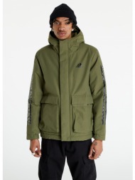 adidas performance utilitas 3-stripes hooded jacket green