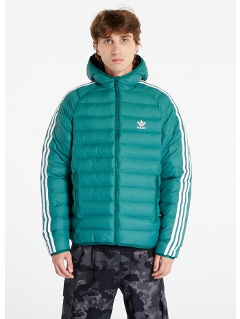 adidas pad hooded puffer jacket collegiate green/ white