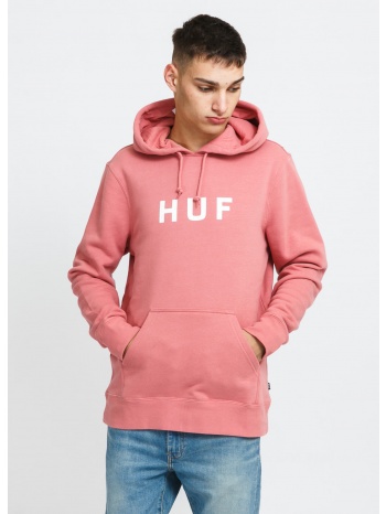huf essentials og logo p/o hoodie dusty rose σε προσφορά