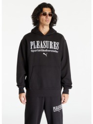 puma x pleasures graphic hoodie black