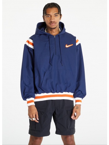 nike authentics woven lined 1/2-zip hoodie midnight navy σε προσφορά