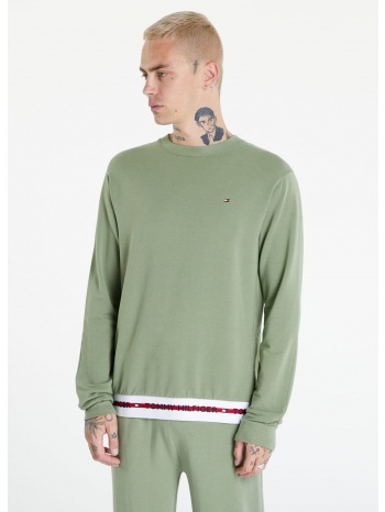 tommy hilfiger logo tape track sweatshirt green σε προσφορά