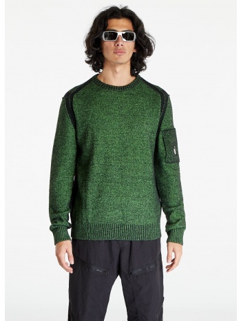 c.p. company fleece knit jumper classic green