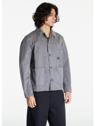 c.p. company military twill emerized workwear shirt excalibur grey