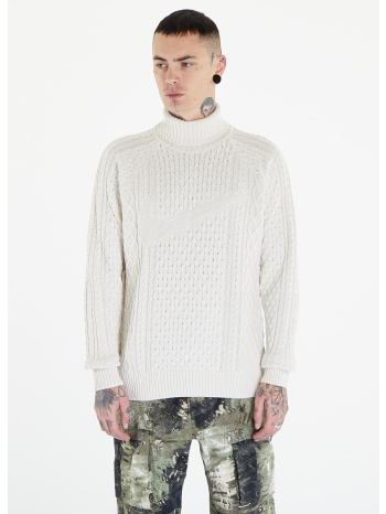 nike life men`s cable knit turtleneck sweater light bone σε προσφορά