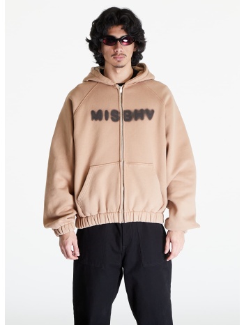 misbhv community zipped hoodie unisex vintage brown