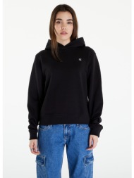 calvin klein jeans embro badge regular hoodie black