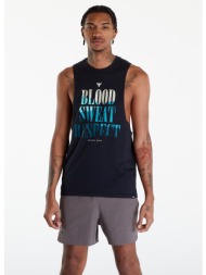 under armour project rock bsr payoff tank top black/ radial turquoise