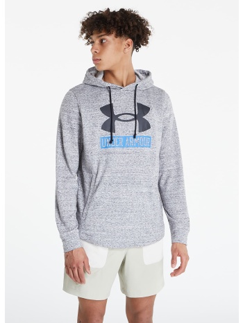 under armour rival terry logo hoodie onyx white/ black σε προσφορά