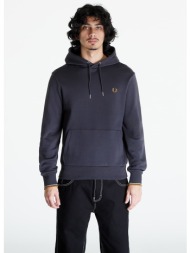 fred perry tipped hooded sweatshirt anchgrey/ dkcaram