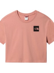 the north face w cropped fine tee pink