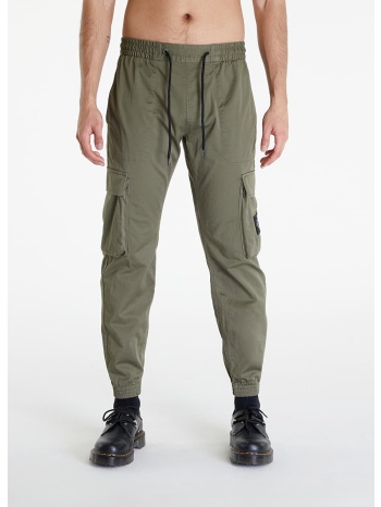 calvin klein jeans skinny washed cargo pants green σε προσφορά