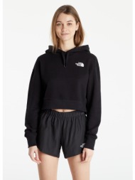 the north face w trend crop hoodie tnf black