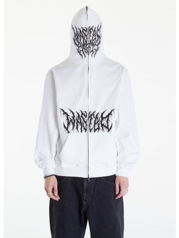 wasted paris hoodie full zip blitz white