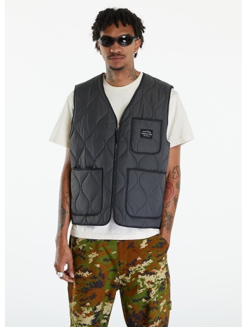 awake ny quilted vest charcoal