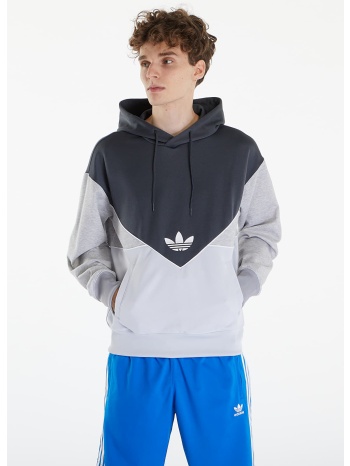 adidas adicolor cutline hoodie dark grey heather/ light