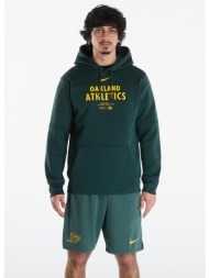 nike men`s ac tf hoodie po oakland athletics pro green/ pro green