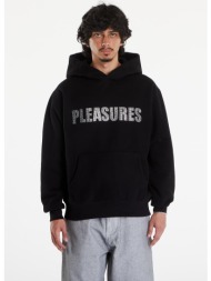 pleasures rhinestone impact hoodie black
