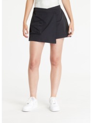 nike sportswear tech pack women`s mid-rise skort black/anthracite