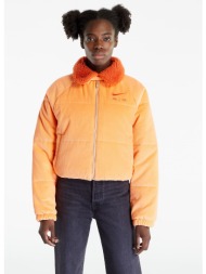 nike air therma-fit women`s corduroy winter jacket orange trance/ mantra orange