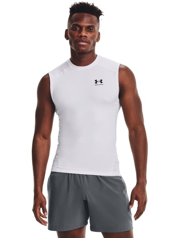 tank top under armour hg armour comp sl white/ black m σε προσφορά