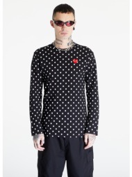 μπλουζάκι comme des garçons play heart logo long sleeve tee unisex black xxs