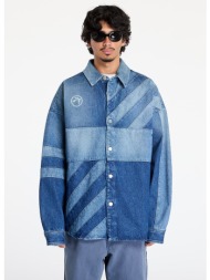 μπουφάν ambush patchwork denim shirt vintage blue/ no color 48
