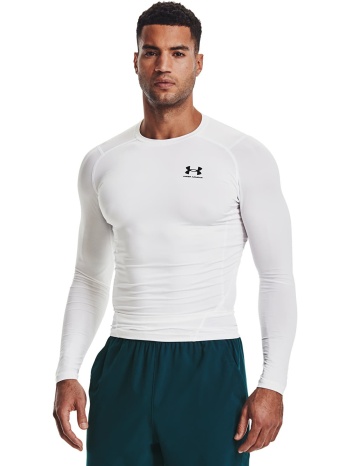 μπλουζάκι under armour hg armour comp ls white/ black xxxl σε προσφορά