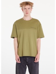 μπλουζάκι calvin klein jeans texture mix cotton t-shirt dark juniper s